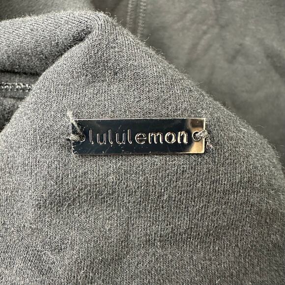 Sz 4 Lululemon Method Wrap Jacket Black Zip Yoga Athleisure Comfy Asymmetrical - Picture 4 of 8